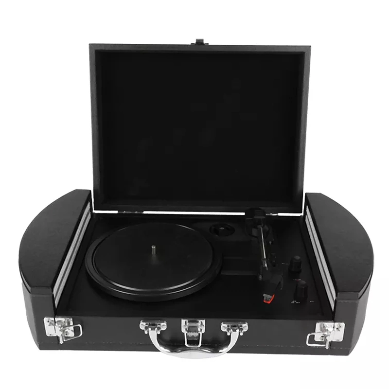 New Design Modern Portable Briefcase Vinyl Turntable Record Player