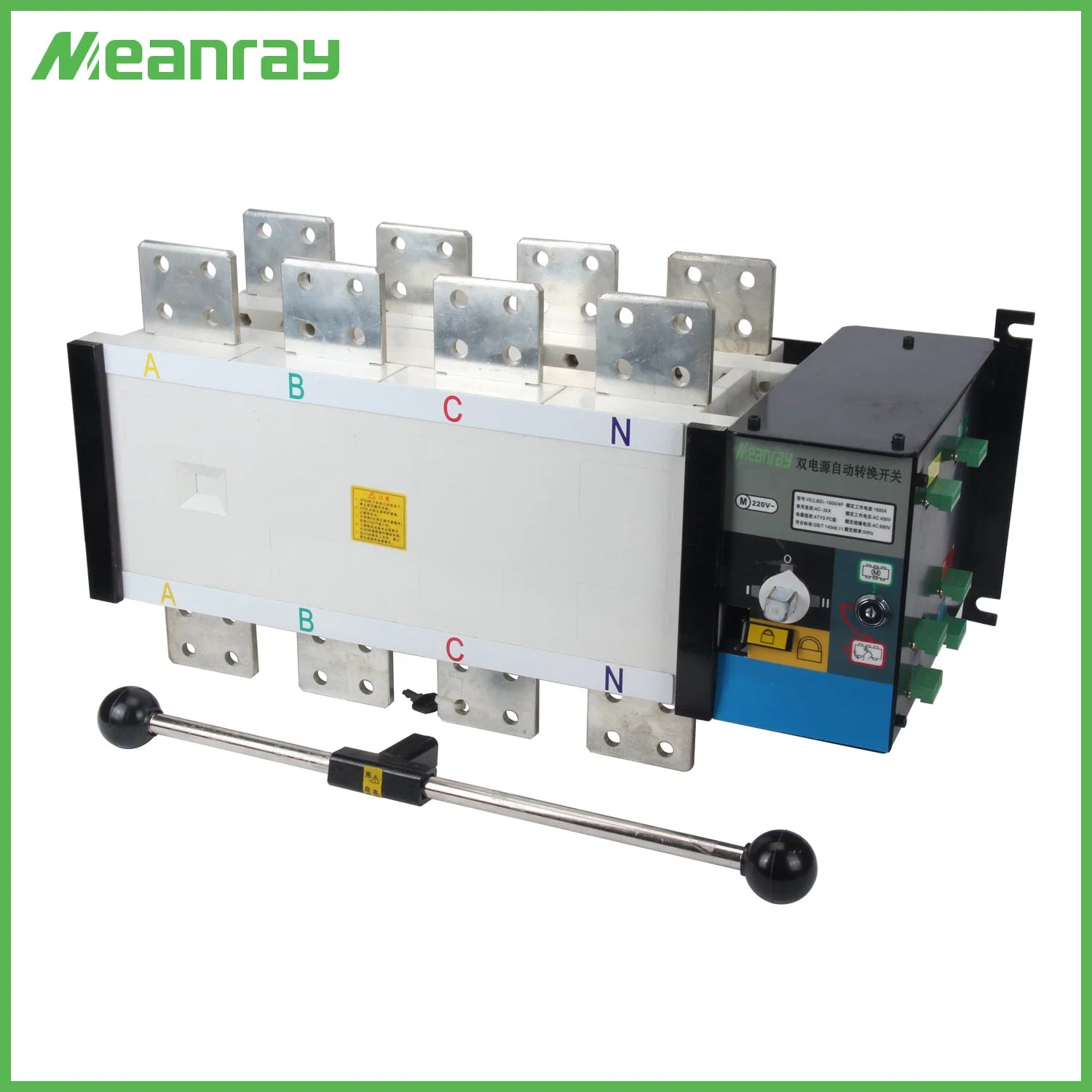 Single Phase ATS Automatic Transfer Switch Manual Changeover Switch 63A 2p 4p ATS Generator Controller