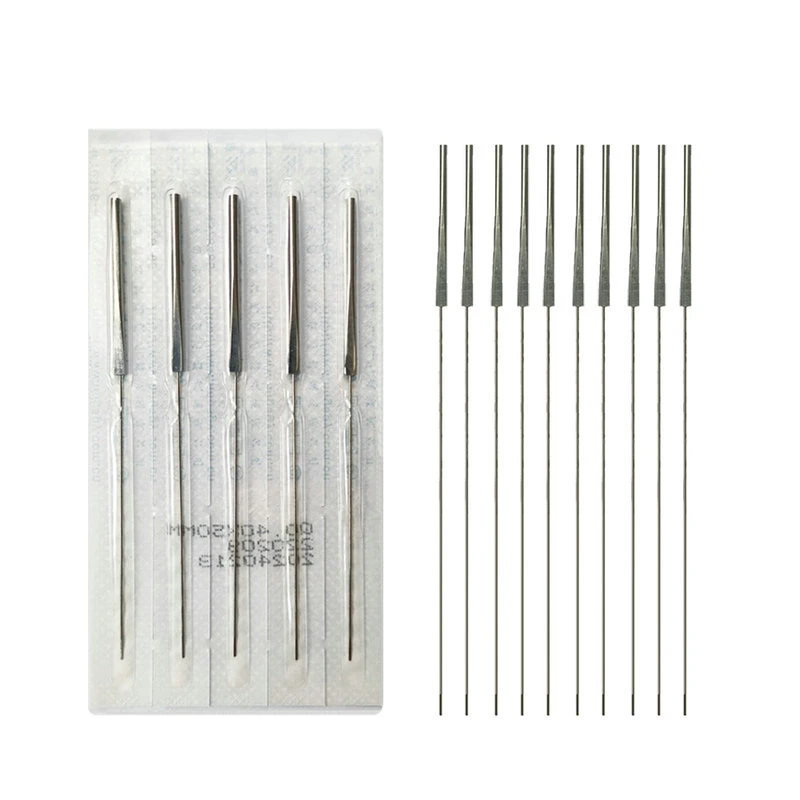 Petite Aiguille aiguille sans le tube d'Acupuncture couteau stérile jetable chinois indolore 100 pcs