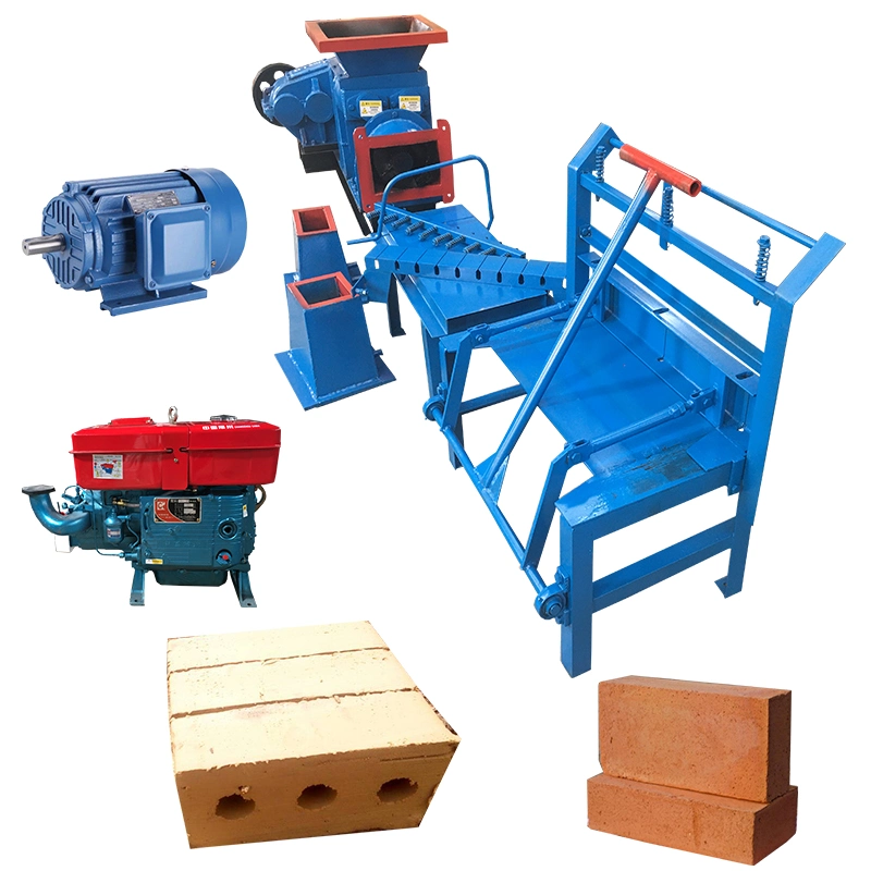 Red Paving Clay Brick Making Machine Brick Wall Making Clay