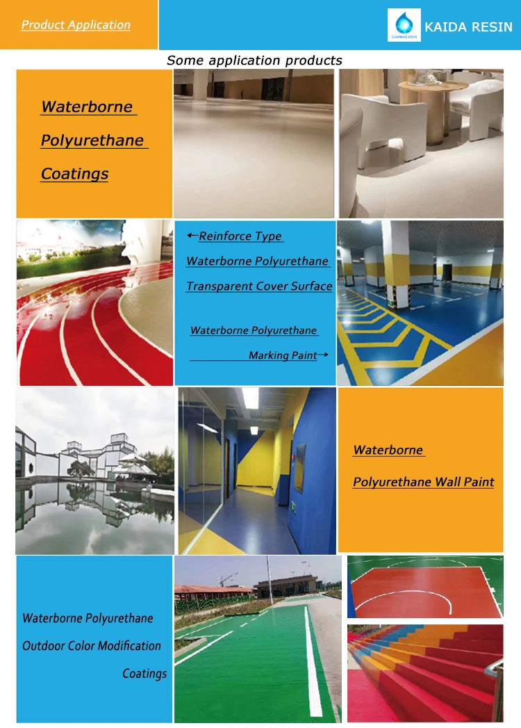 Kaida Großhandel Korrosionsbeständigkeit Acrylharz Farbe für Gummi-Granulat Laufstrecke Spielplatz EPDM Wet Pour Flooring