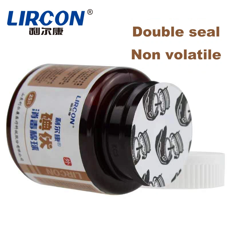 Désinfectant Iodophor médicaux jetables des boules de coton de désinfection main portable