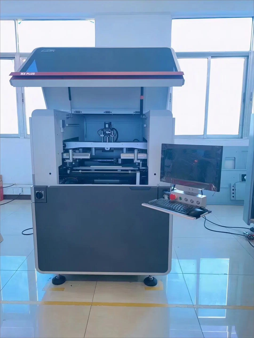 GDK impresora de pantalla de galería de símbolos SMT totalmente automática PCBA/LED Solder impresión Máquina MX Plus para línea de montaje