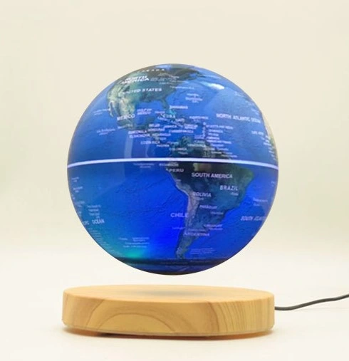 Hotsale de levitação magnética Luz Globe, Flutuantes globo rodando Anti Gravidade 7 polegada Mapa Mundo para Dom e Itens Prmotion Secretária Home