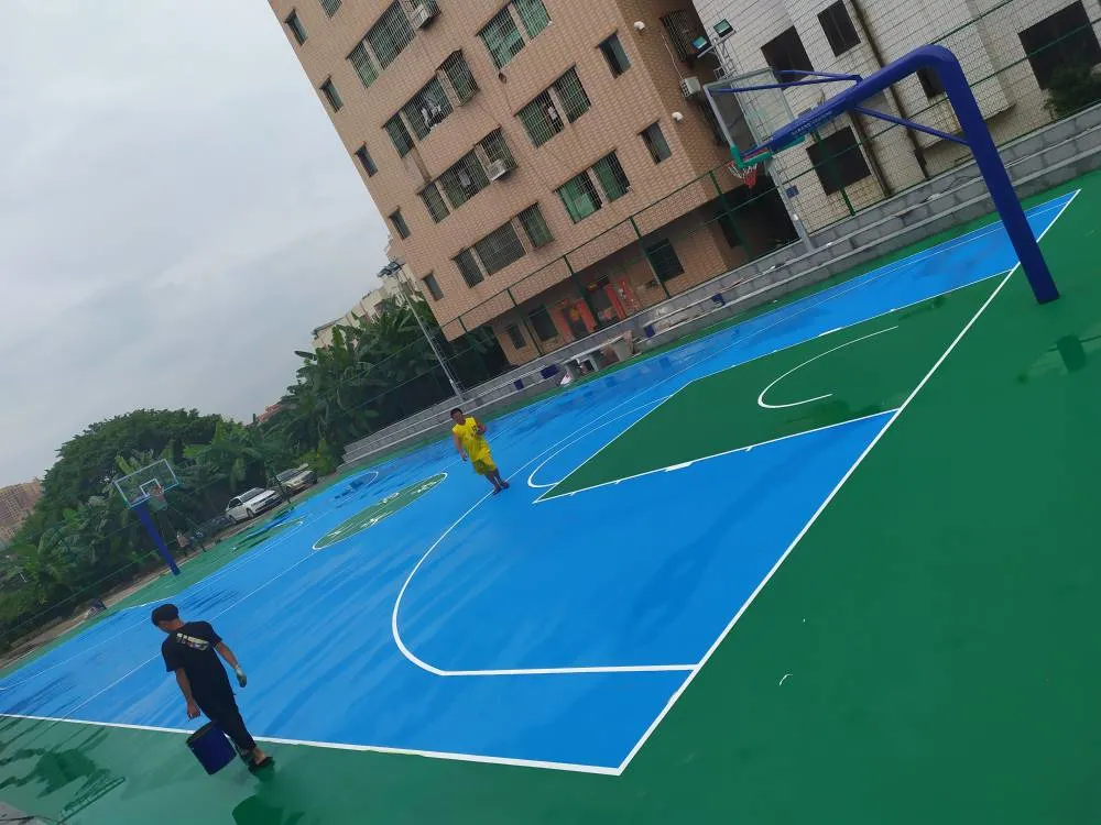 Silicon PU Elastic Layer Qt Courts Sports Surface Flooring Athletic Running Track