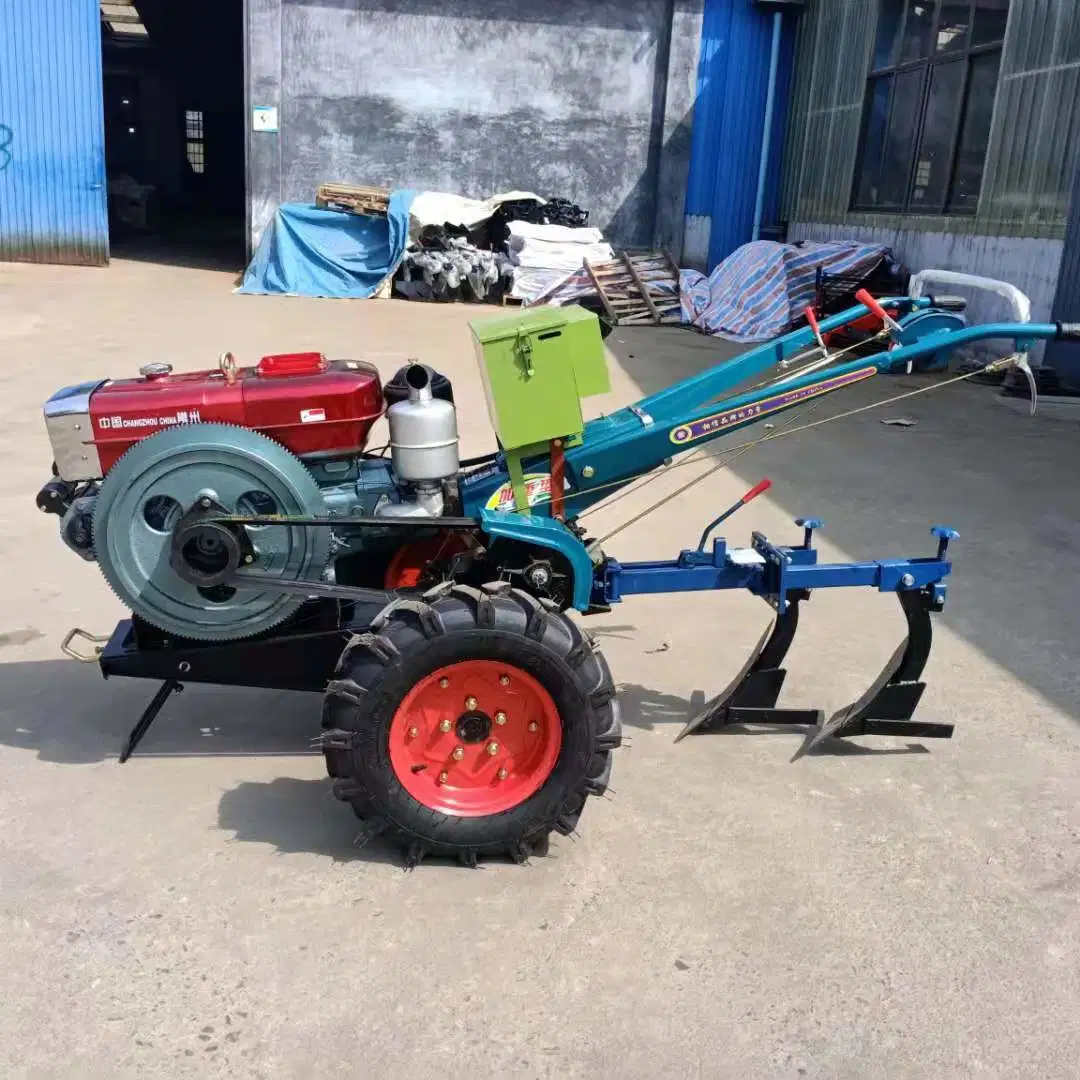 10 cv de potencia del motor Diesel lanza la mano caminando 2 ruedas de tractores agrícolas tractores Tractor caminar mano