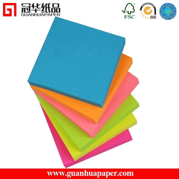 Papier coloré Sticky Notes Standard Memo Pad avec beaucoup de prix