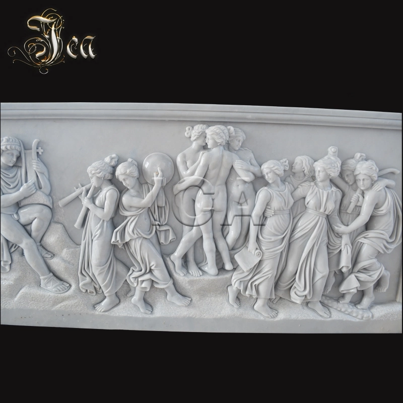 Home Decorative Red Wall Stone Carving Statues Relief for Sale