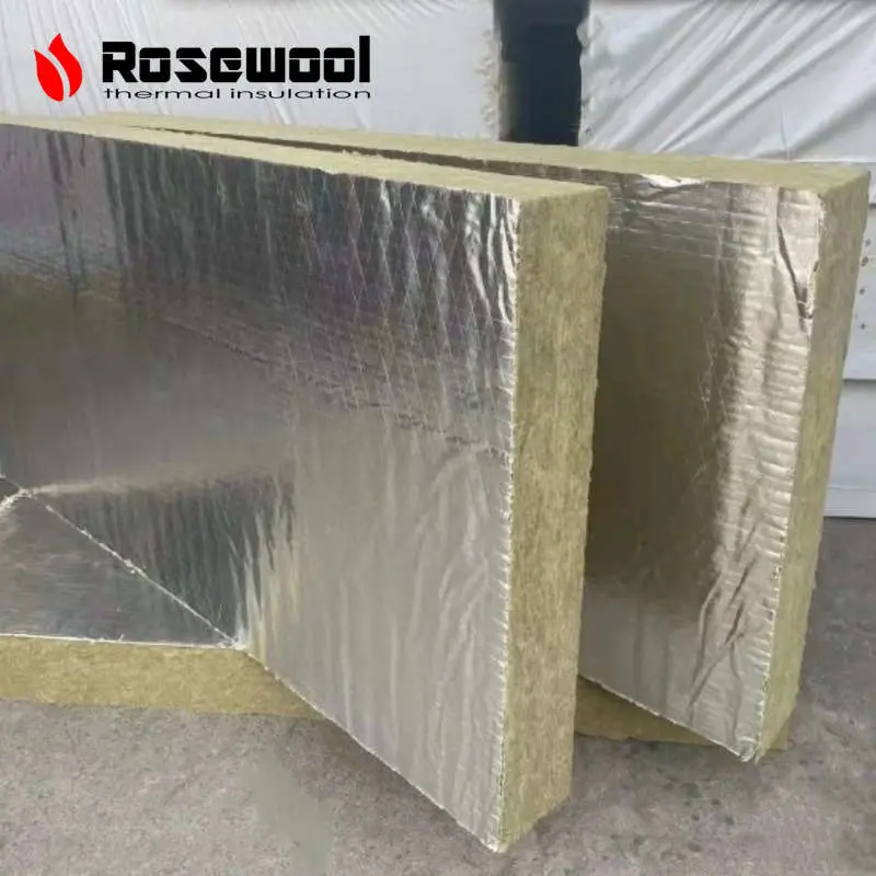 60-150 Kg/M&sup3; 50mmx600X1200 Rock Wool Board for Thermal Insulation, Sound Absorption