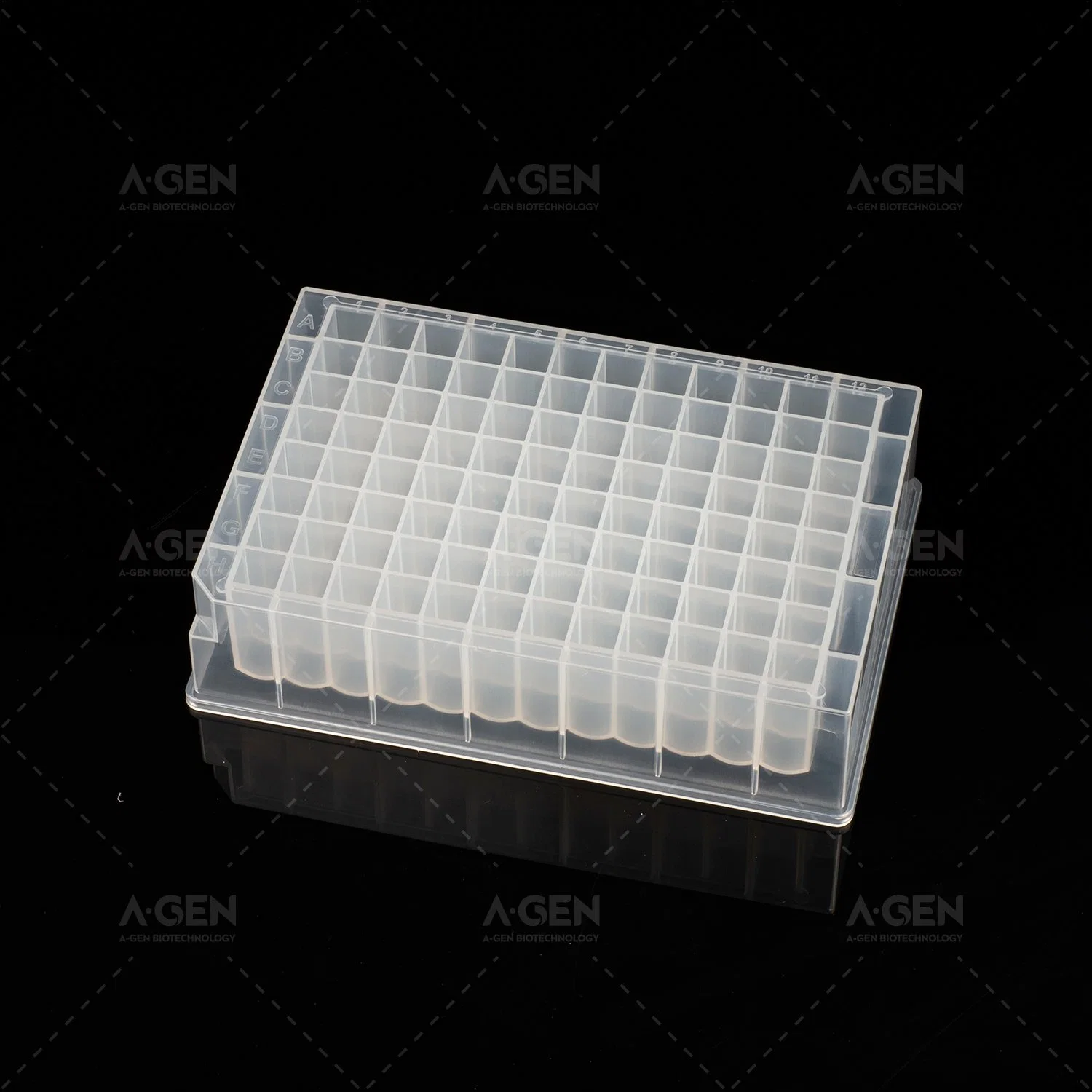 Polypropylene 96 Square 1.6ml U Bottom Sterile DNA Rna Free Deep Well Plate for Kingfisher Flex