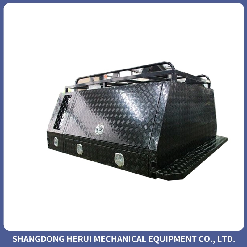 New Standard Waterproof White Aluminum Truck Tool Box Ute Canopy for Truck