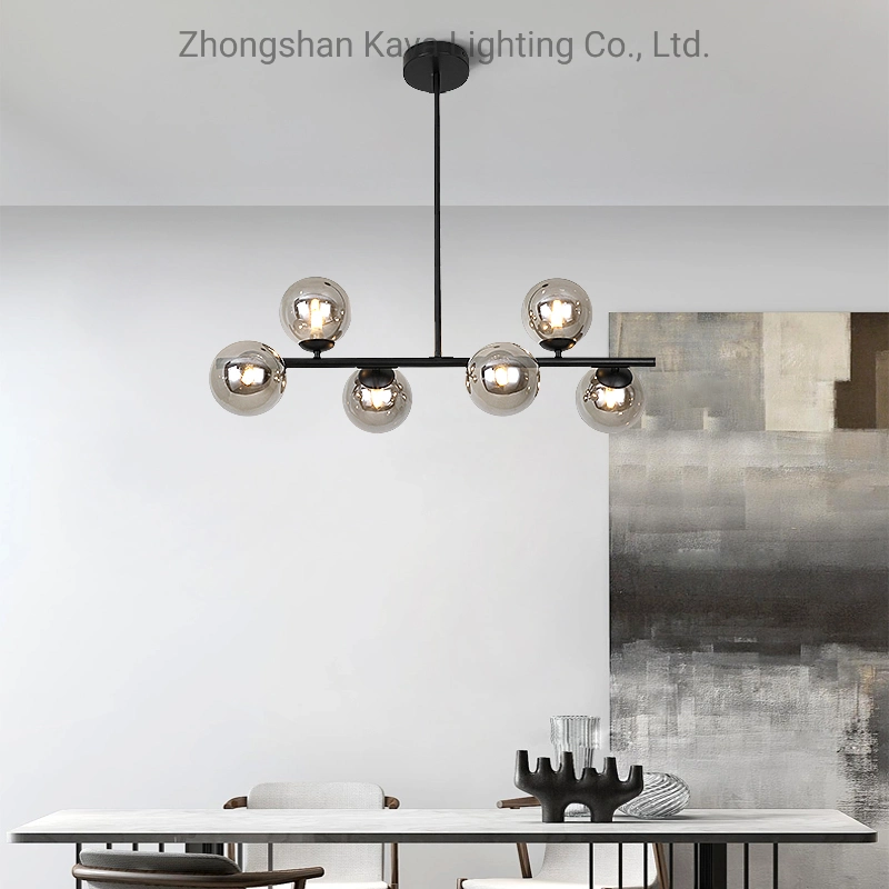 Smoky Glass Shade Energy Saving Modern Color Glass Chandelier Tiffany Ceiling Pendant LED Pendant Lamp