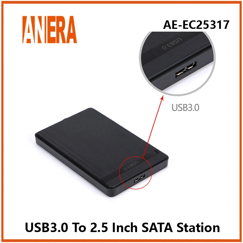 علبة حاوية محرك أقراص ثابتة عالية السرعة من USB 3.0 إلى SATA لمدة محرك أقراص ثابتة SATA مقاس 2.5 بوصة