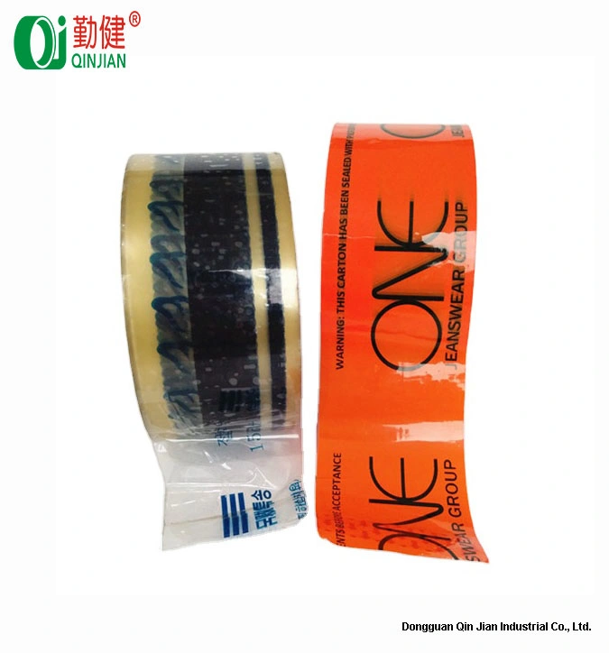 Qinjian Custom OPP BOPP Acrylic Adhesive Tape with Logo Color Printed Packing