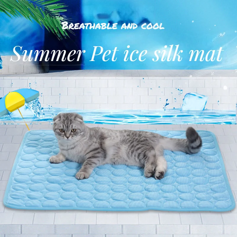 Waterproof Sleeping Bed Breathable Ice Silk Blanket Summer Pet Cooling Mat