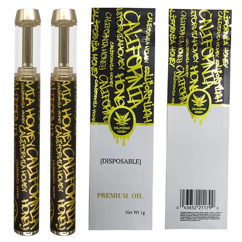 New California Honey Wholesale Disposable Device E-Cigarettes Kit 0.8ml Gram Empty Thick Oil Pod Ceramic Cartridge Atomizer Rechargeable 400mAh Battery