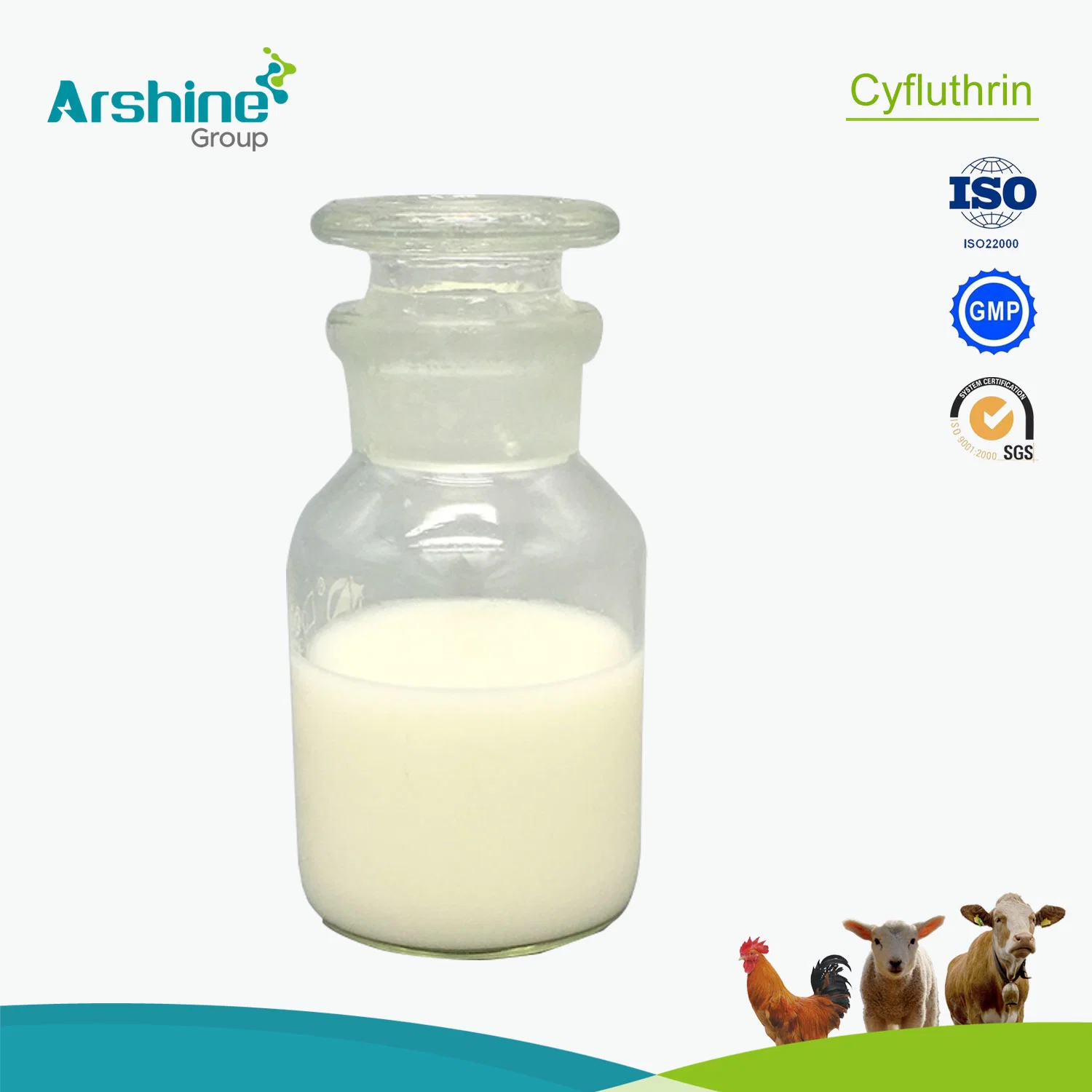 Veterinary Raw Powder Agrochemisches Insektizid Beta CAS68359-37-5 Cyfluthrin