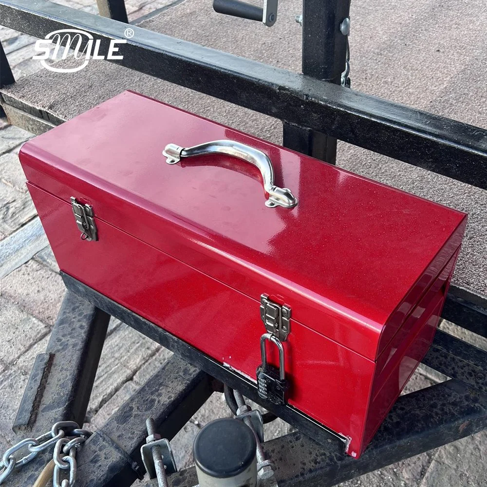 Smile China Factory High Quality Custom Empty Metal Iron Tool Case Box