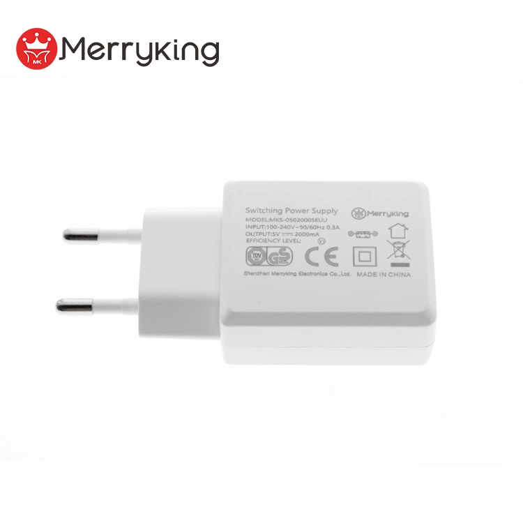 AC DC Adaptor 5V 1.2A 6W DC White USB Wall Charger with CE GS RoHS Certificates