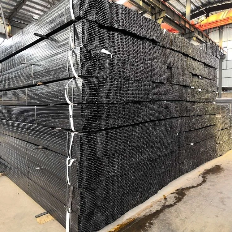 ASTM A500 Black Carbon Steel Pipe Welded Pipe Square and Rectangular Steel Tube for Construction