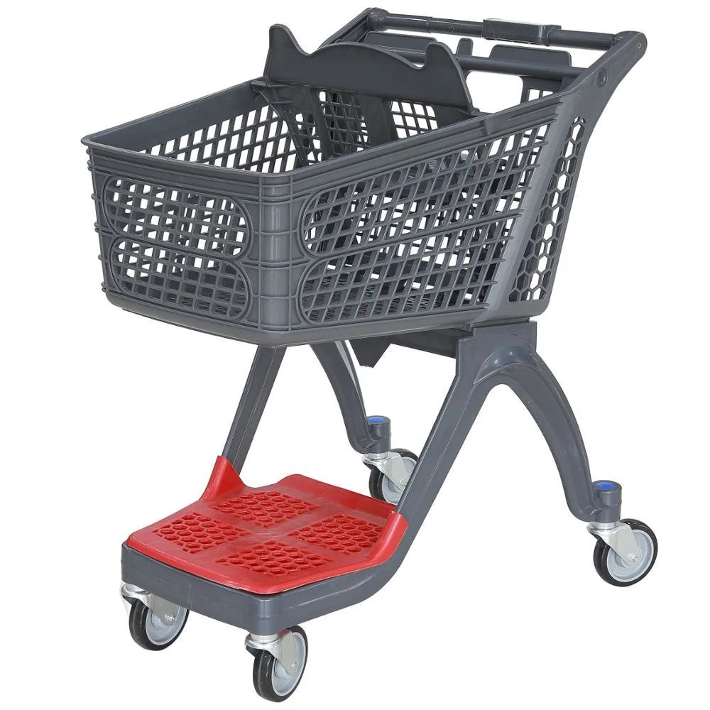 Factory Made Plastic Supermarket Shopping Trolley