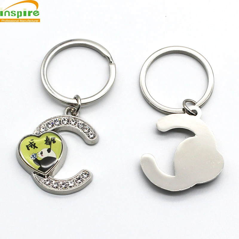 Custom Wholesale souvenir Promotional Gift échantillons gratuits Metal Letter Key Chians