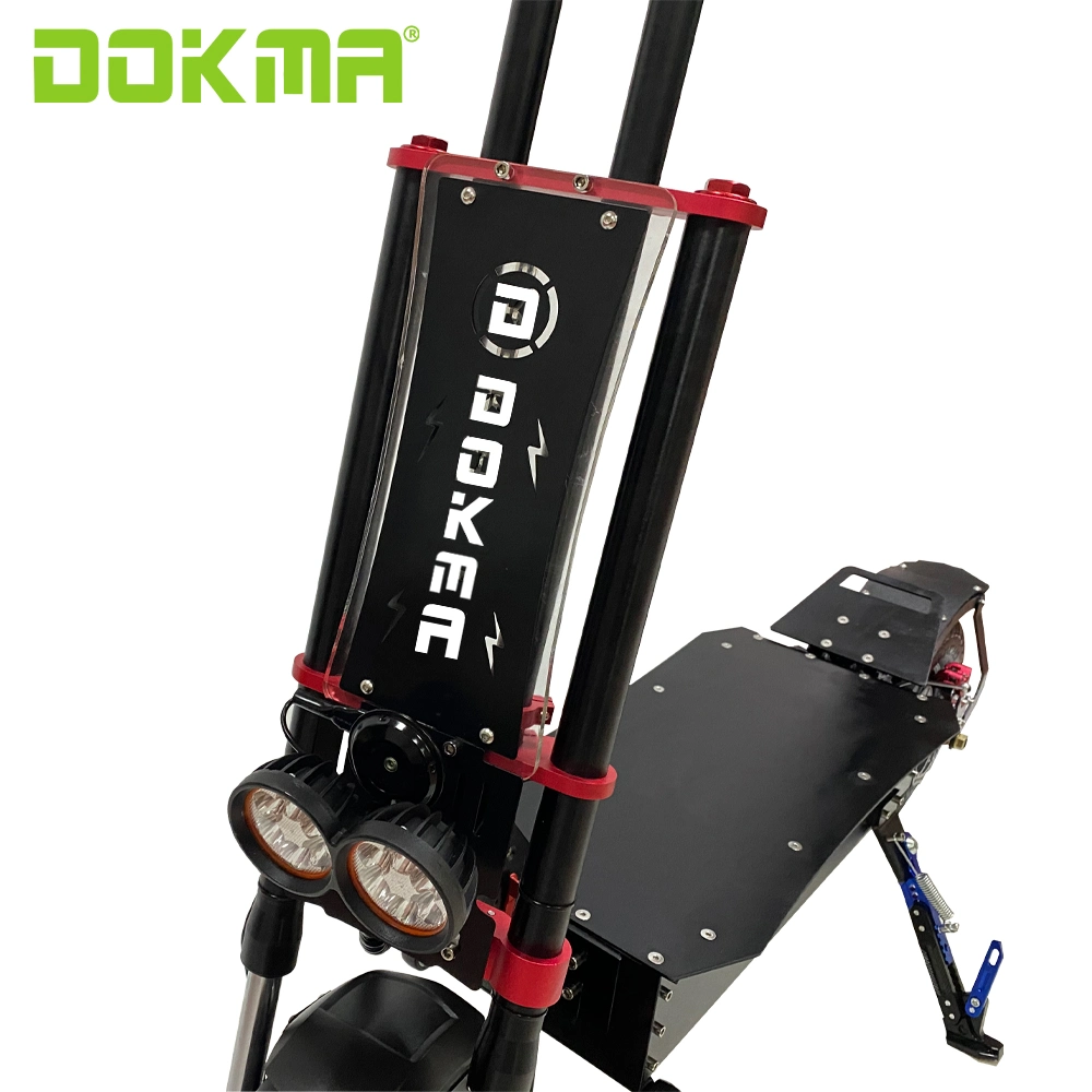 Dokma Dhot 2 ruedas todo terreno de 13 pulgadas de motor doble adultos patada eléctrica plegable Mini Scooter Scooter eléctrico de la fábrica de precio al por mayor