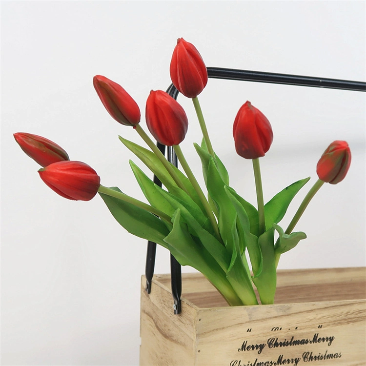 Comercio al por mayor de la flor de plástico de pared decorativos Tulip artificial para la coubicación Decoracion