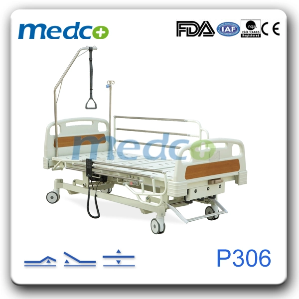 Ultra-Low Three Functions Nursing Bed Electric Hospital Bed for Patient