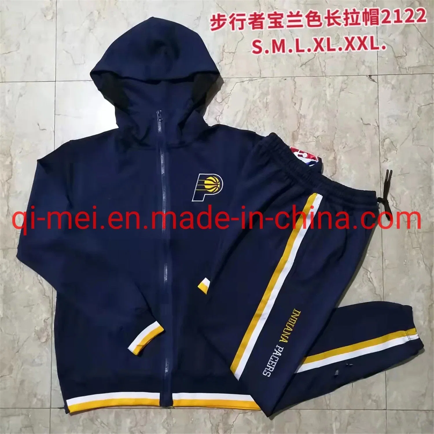 Wholesale/Supplier 76ers Hornets Clippers Mavericks Pistons Cavaliers Blazers Pacers 21/22 N-Ba Full-Zip Training Sport Suits Tracksuits