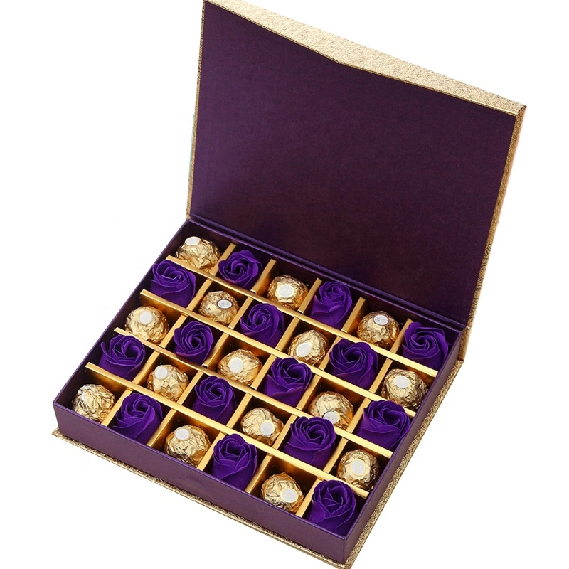 Custom Magnetic Lid Paper Chocolate Packaging Gift Box