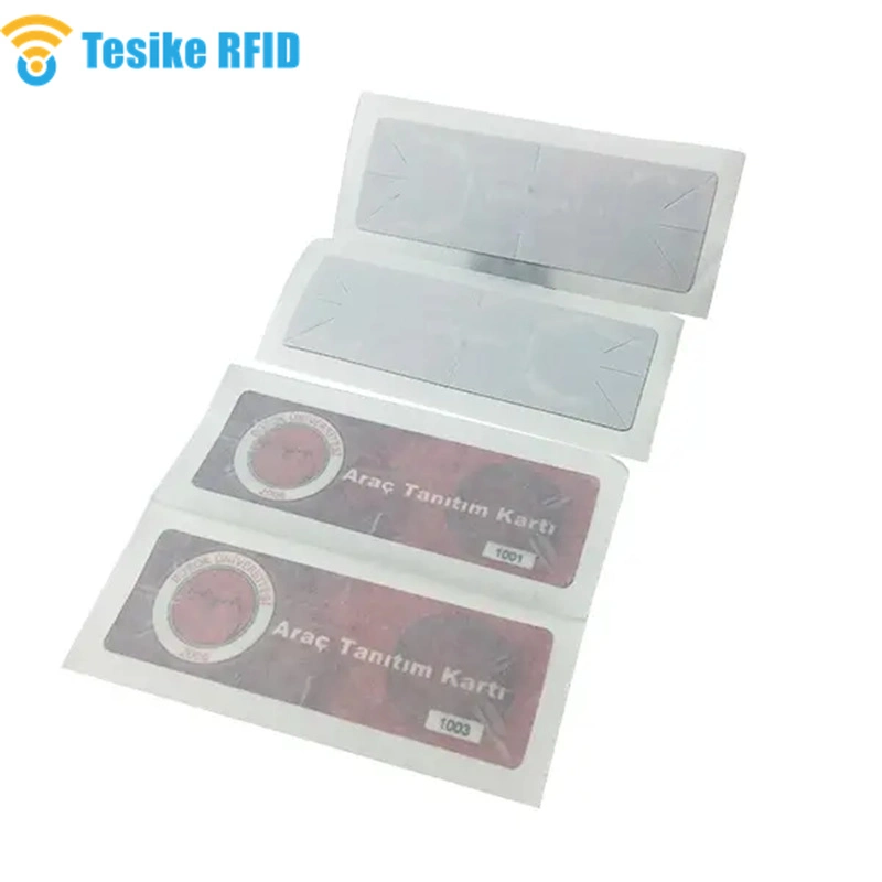 Long Distance UHF RFID Windshield Tag with Four Color Printing