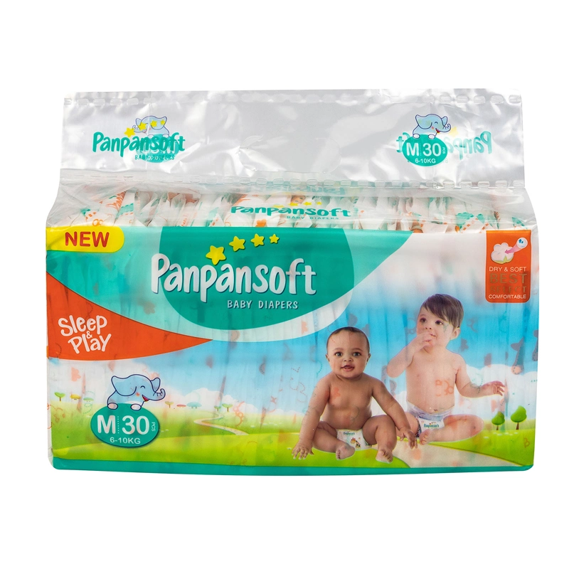 Free Sample Wholesale/Supplier Panpansoft Magic Tape Disposable Baby Diapers Manufacturer in Fujian