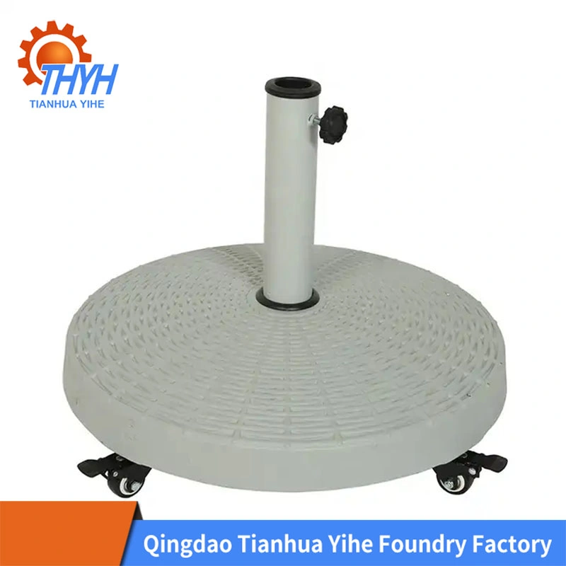 Sun Umbrella Water Base Outdoor HDPE Plastic Sun Beach Parasol Base Patio Umbrella Base with Wheel