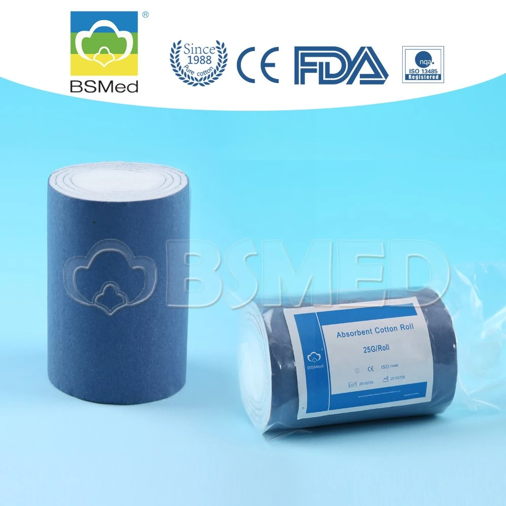 100% Pure Cotton Fabric Surgical Absorbent Medical Cotton Roll Absorbent Cotton Wool Roll