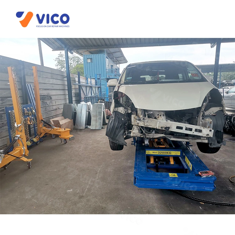 Vico Auto estrutura corporal máquina puxando o Post Carro de reparo de colisão