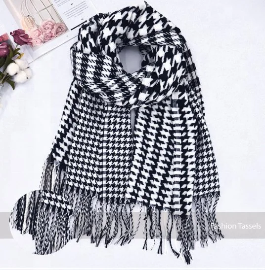 Fashion Simple Thick Customized Winter Knitted Scarf