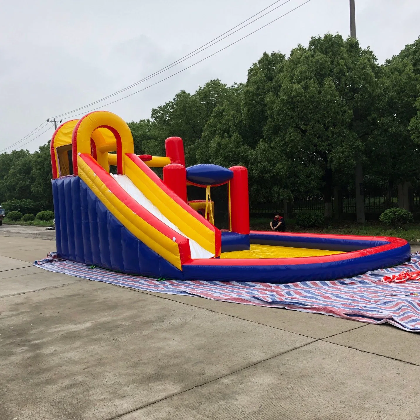 Hot Research Inflatable Bouncer Water Slide for Entertainment