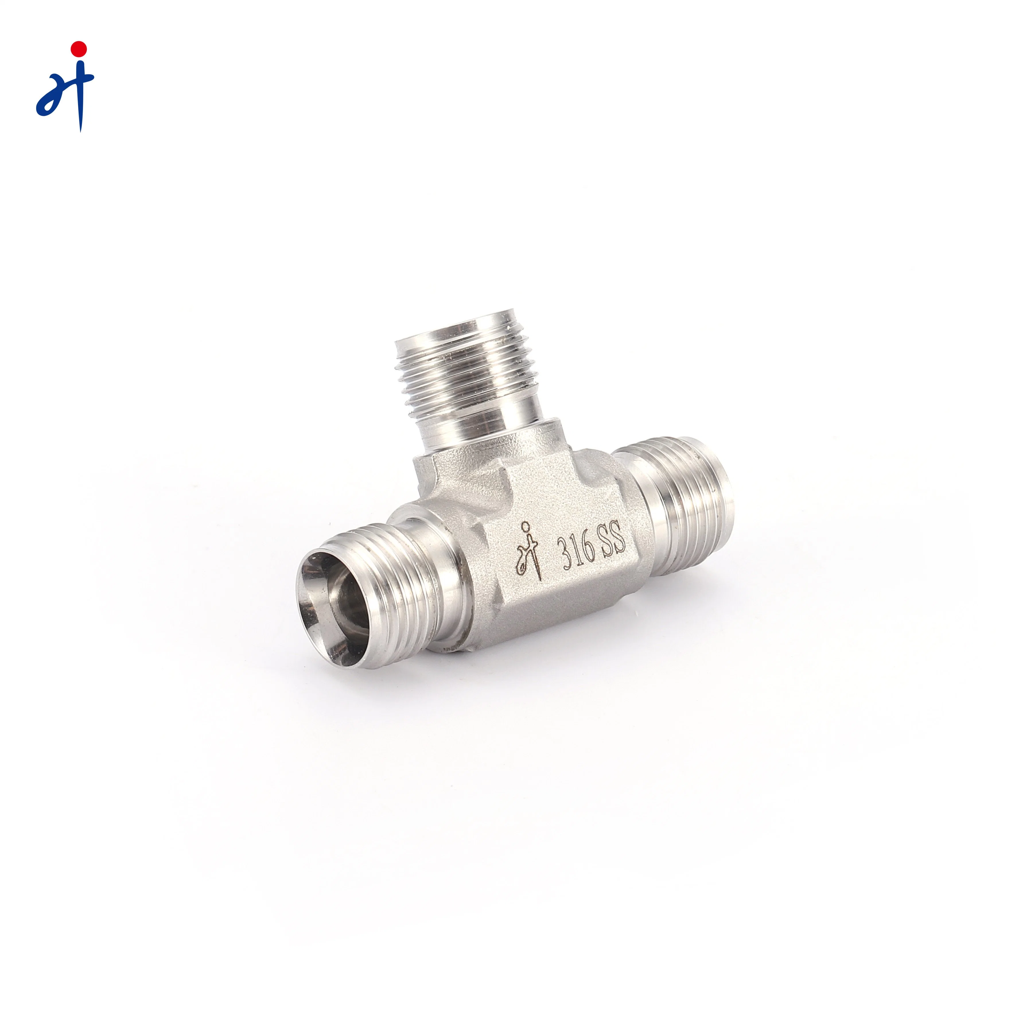 Stainless Steel Male Thread Tees High Pressure 3 Way Thread Connector Pipe Fittings