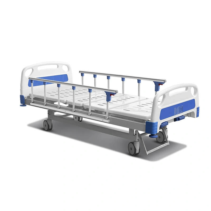 Ya-M2-3 Clinic Two Crank 2 Function Mobile Adjustable Manual Hospital Furniture Medical Bed for Patient