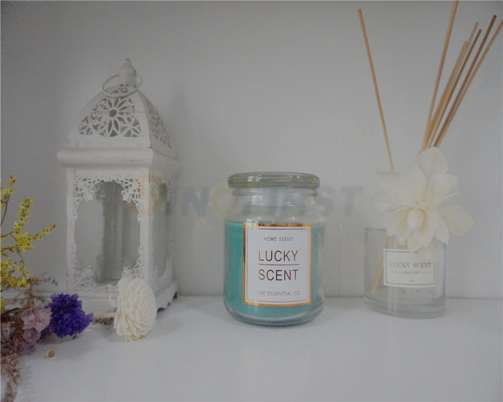 Unique Glass Candle Jar Filling Scented Candle for Gift