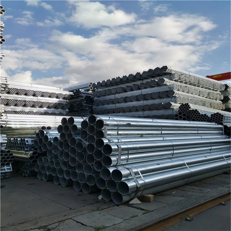 Material de construcción DIP caliente Industria química ASTM A36 S235jr S355jr Ss400 tubo rectangular cuadrado aceitado Gi Acero galvanizado recubierto de zinc Tubo