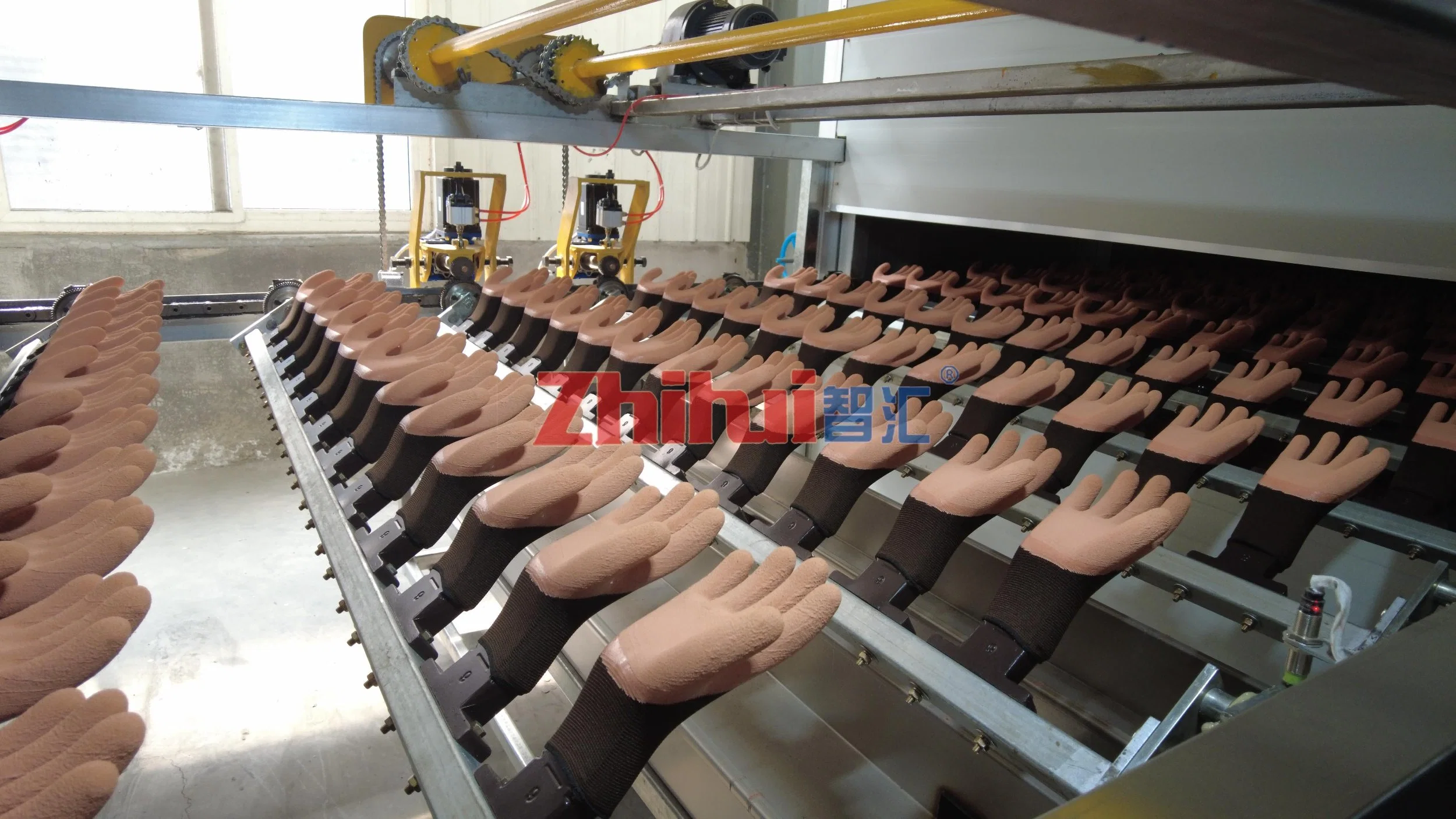 Nitrile & Latex Foam Coated Gloves Dipping Machine