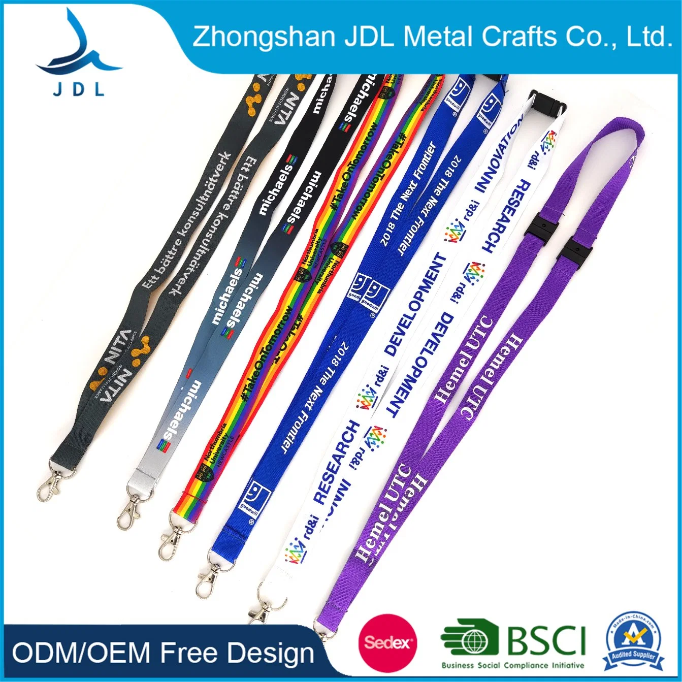 Factory Wholesale/Supplier Custom Promotional Thermal Heat Transfer Printed Branded Cell Phone Lanyards (029)