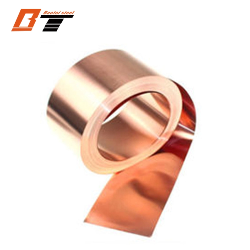 18650 26650 21700 32650 Battery Welding Pure Copper Tape/Foil/Strip T2 C10200 C12200 C101 C11000 Copper Strip Foil