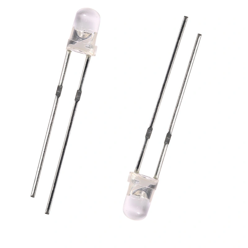 Qualität LED Pth Redondo rund 3mm Lue kristalline Disffuse Grün 0,06W 520nm-530nm 2000-3000mcd