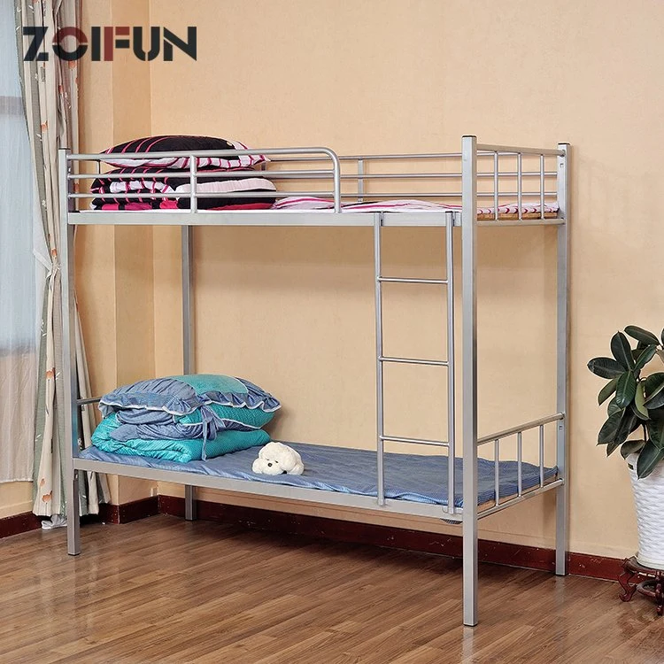 Wholesale/Supplier Dormitory Double Loft Adult Bunk Bed Metal School Dormitory and Student Double Size Metal Bed