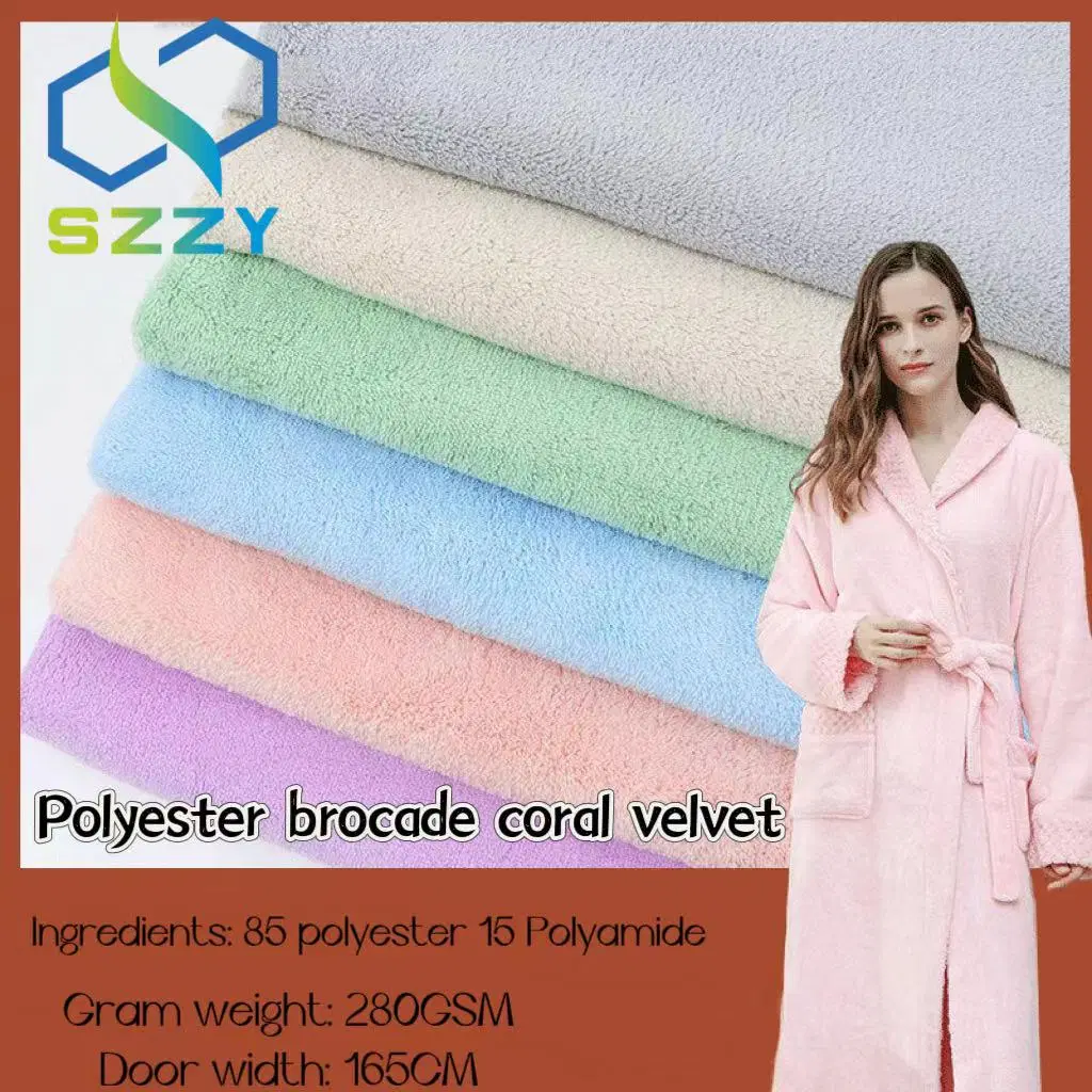 Type a Double-Sided Coral Fleece Fabric for Plush Toys and Hair Drying Caps