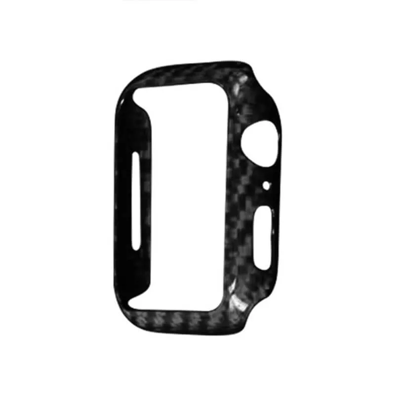 Antifingerprint Glossy Carbon Fiber Apple Watch Case