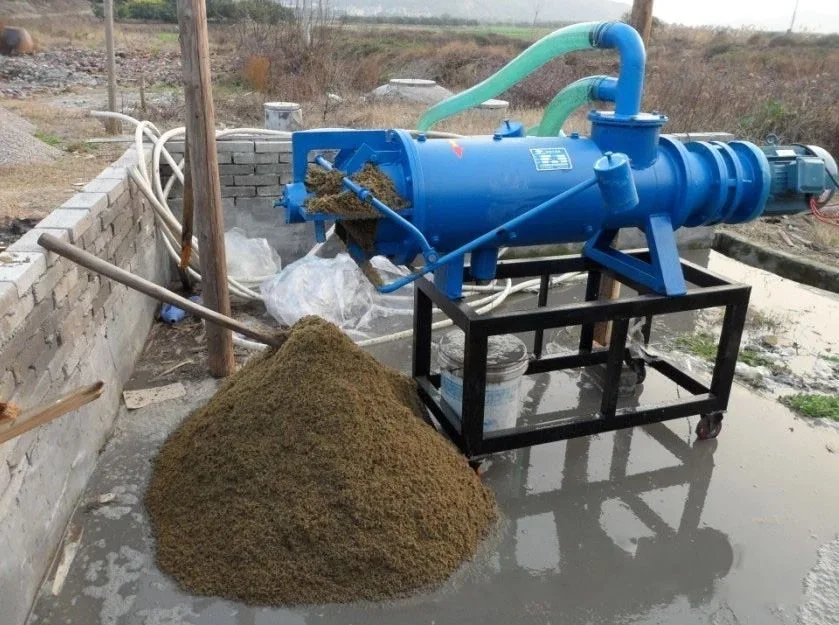 7 Stere/H Horizontal Extrusion Manure Dewatering Machine